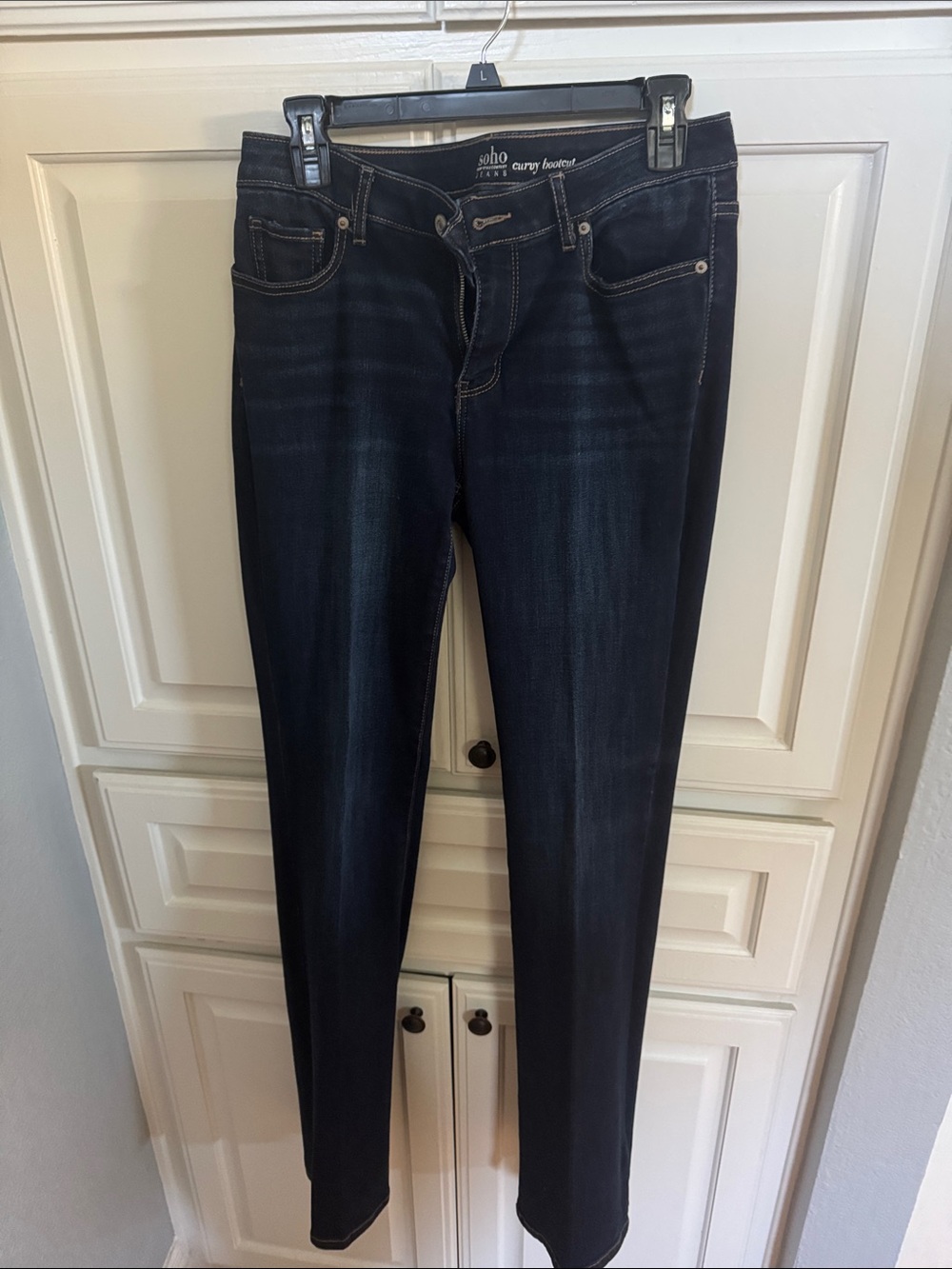 Soho Women's Skinny Jeans in Dark Blue Wash